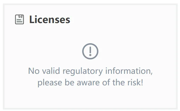 No license