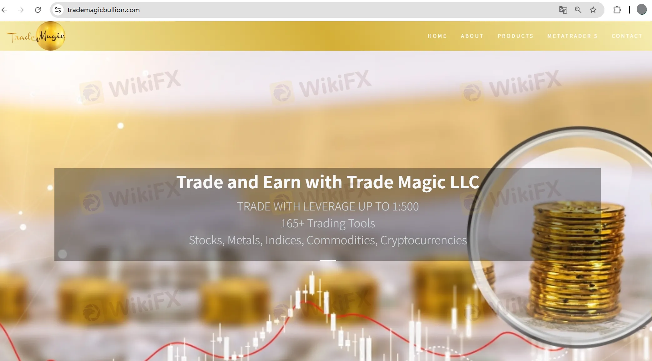 Trade Magic's homepage Trade Magic's homepage