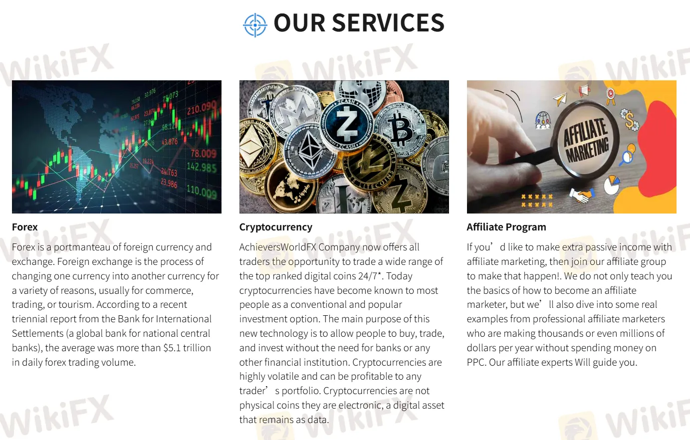 What Can I Trade on AchieversWorldFX?