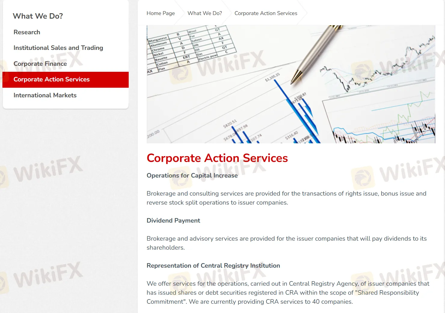 Corporate Action Services Corporate Action Services