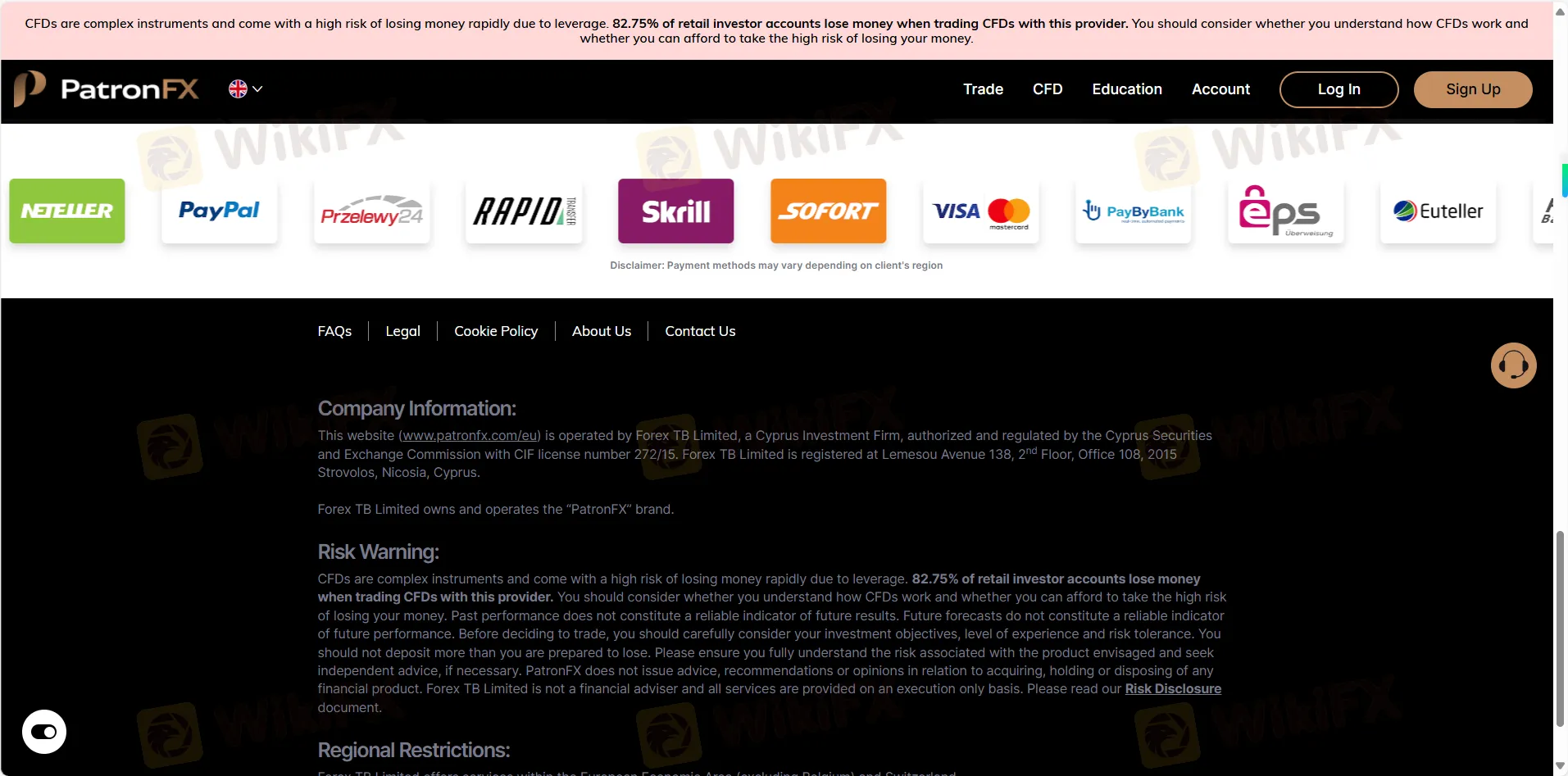 Payment options