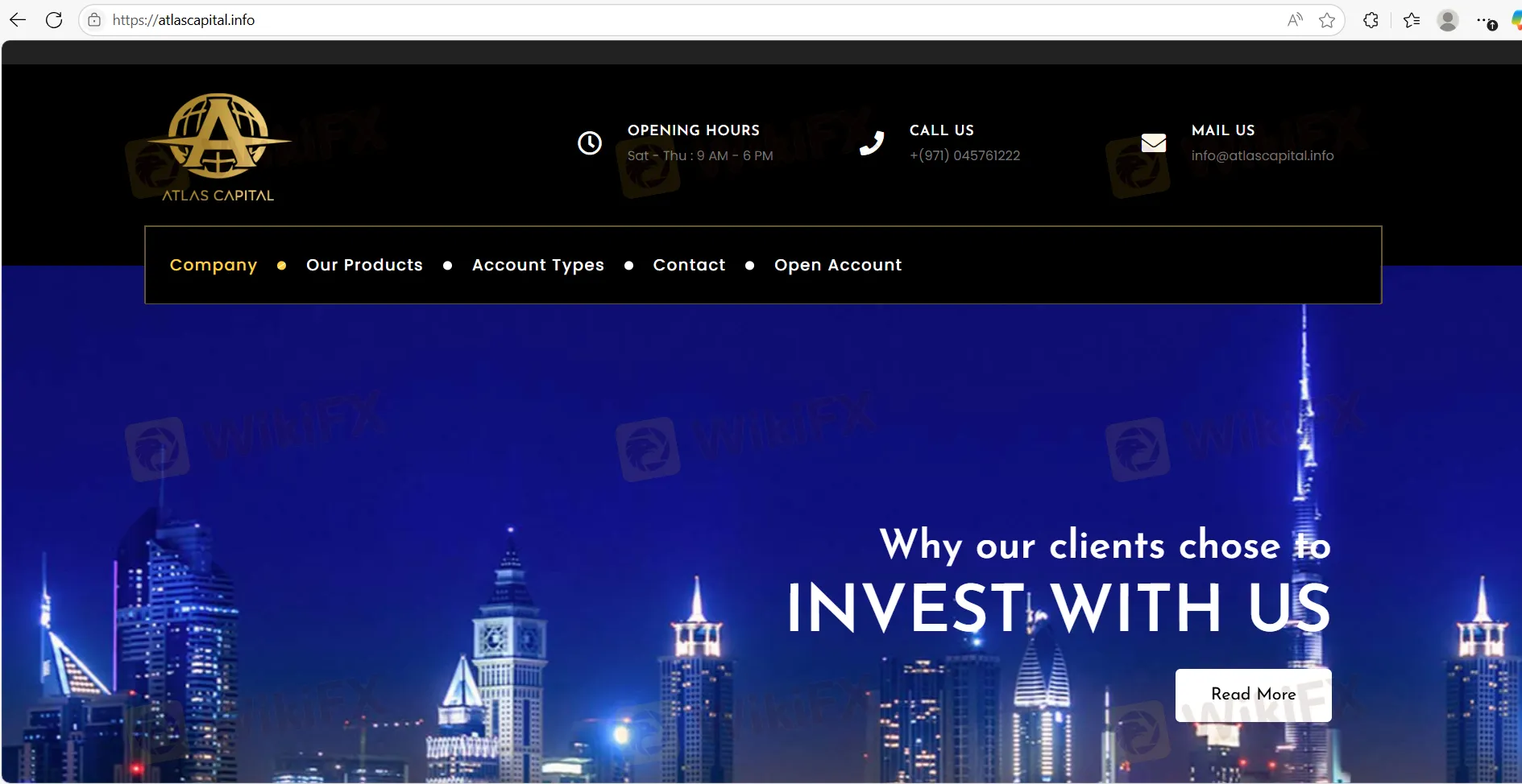 Atlas Capital's homepage Atlas Capital's homepage