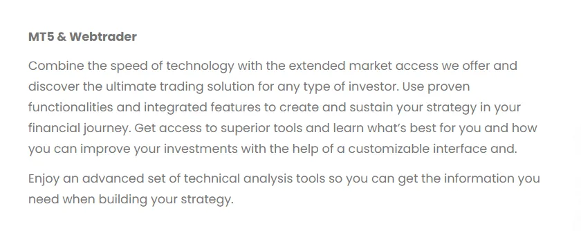 MT5 & WebTrader MT5 & WebTrader