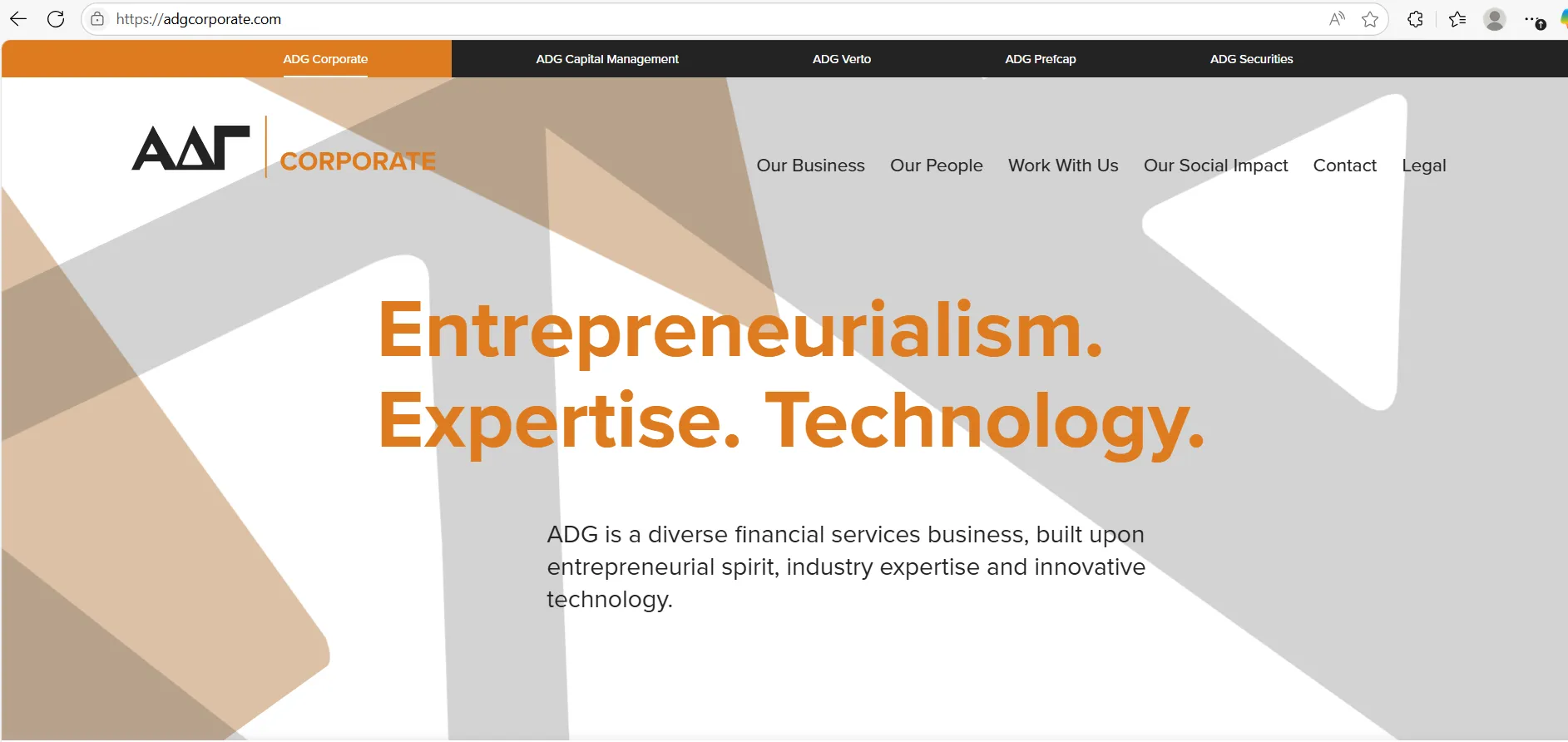 ADG's homepage ADG's homepage