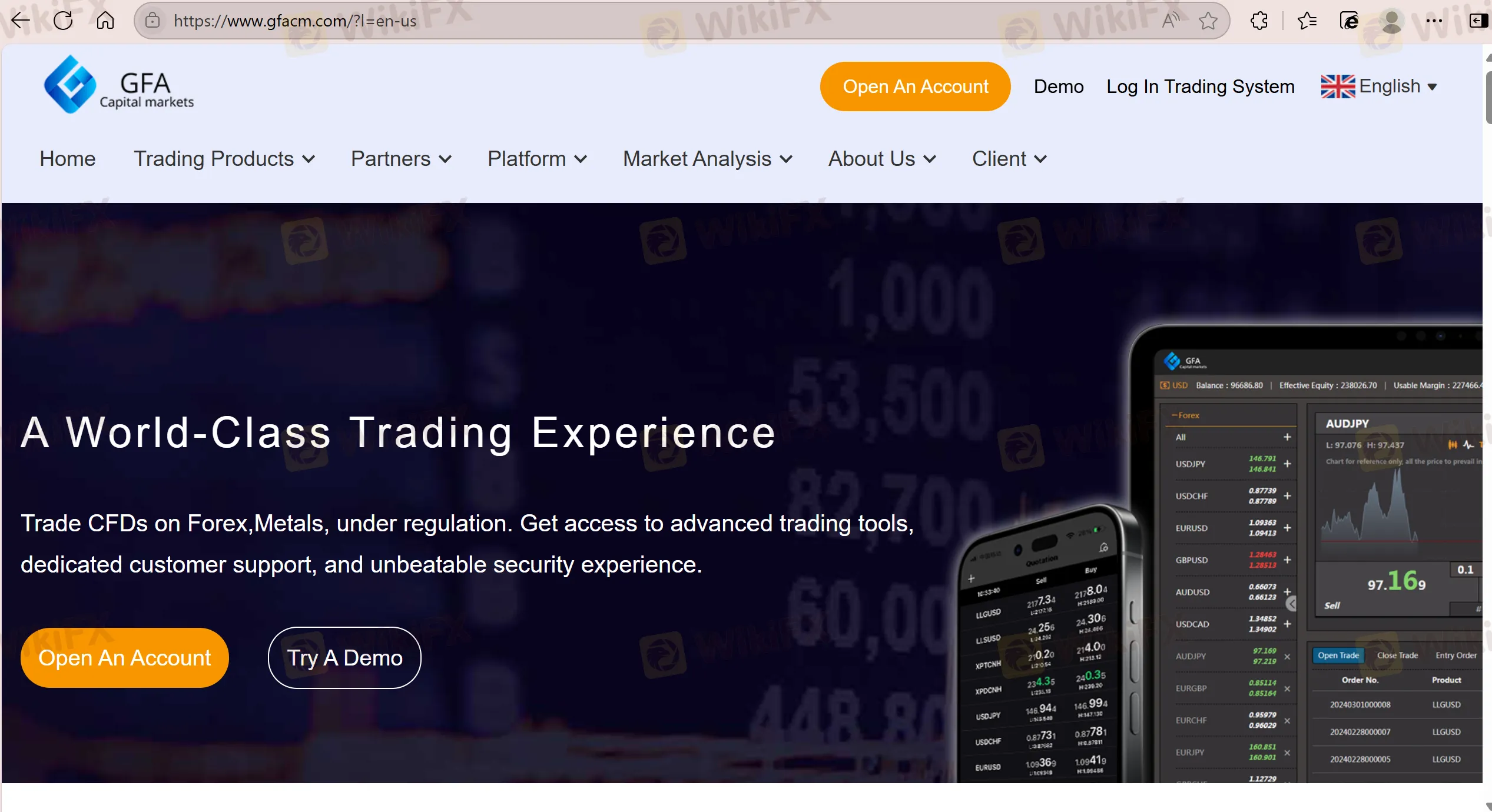 GFA Capital Markets LTD Information GFA Capital Markets LTD Information