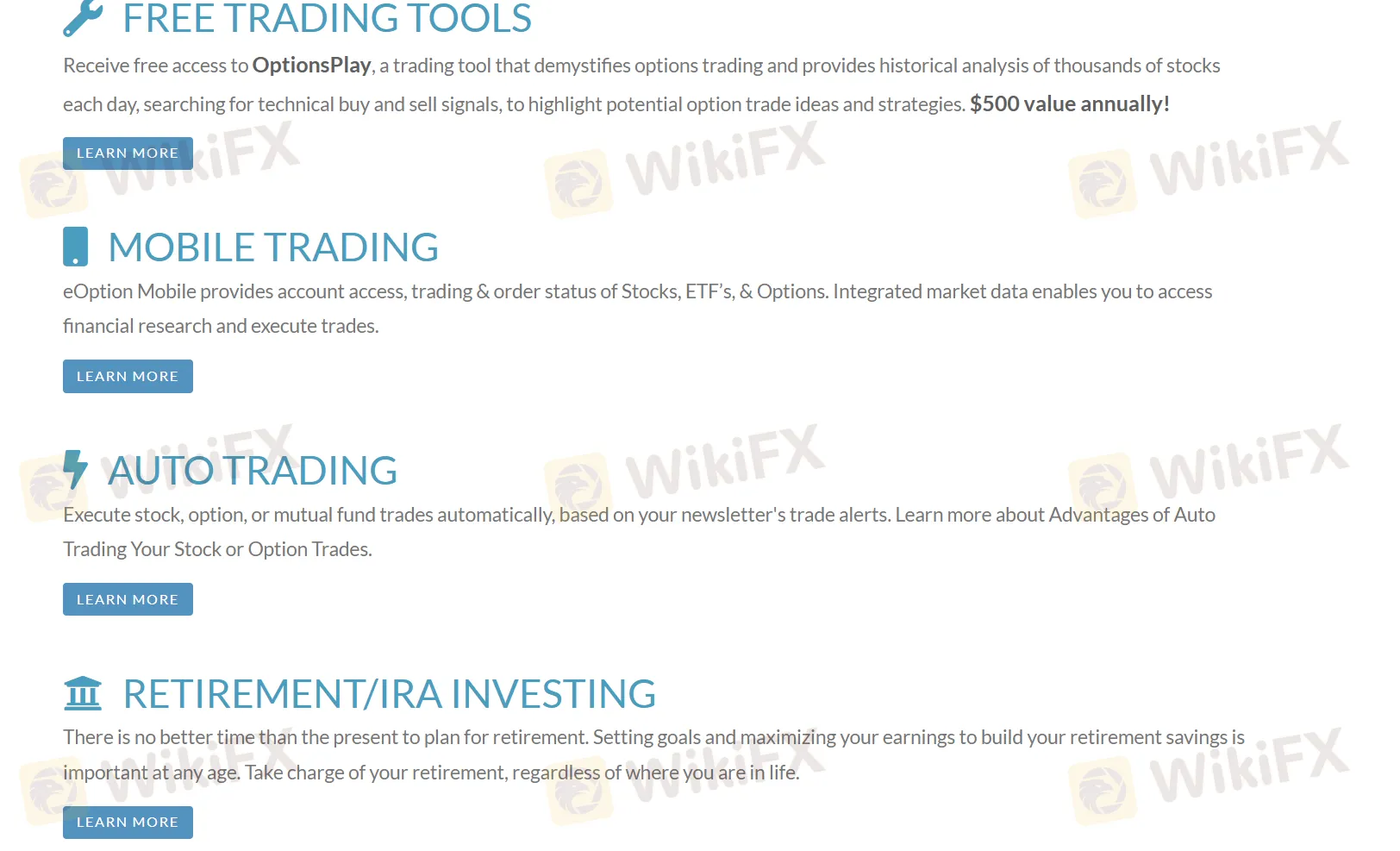 What Can I Trade on eOption?