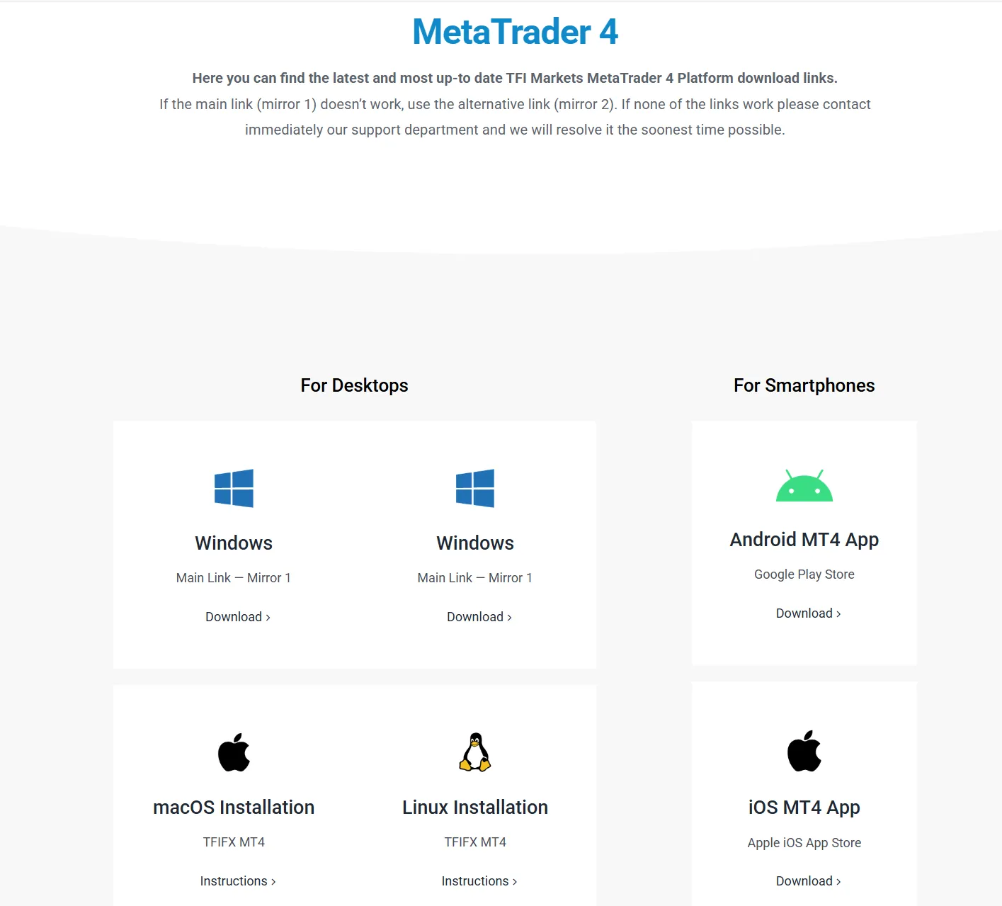 MT4 platform MT4 platform