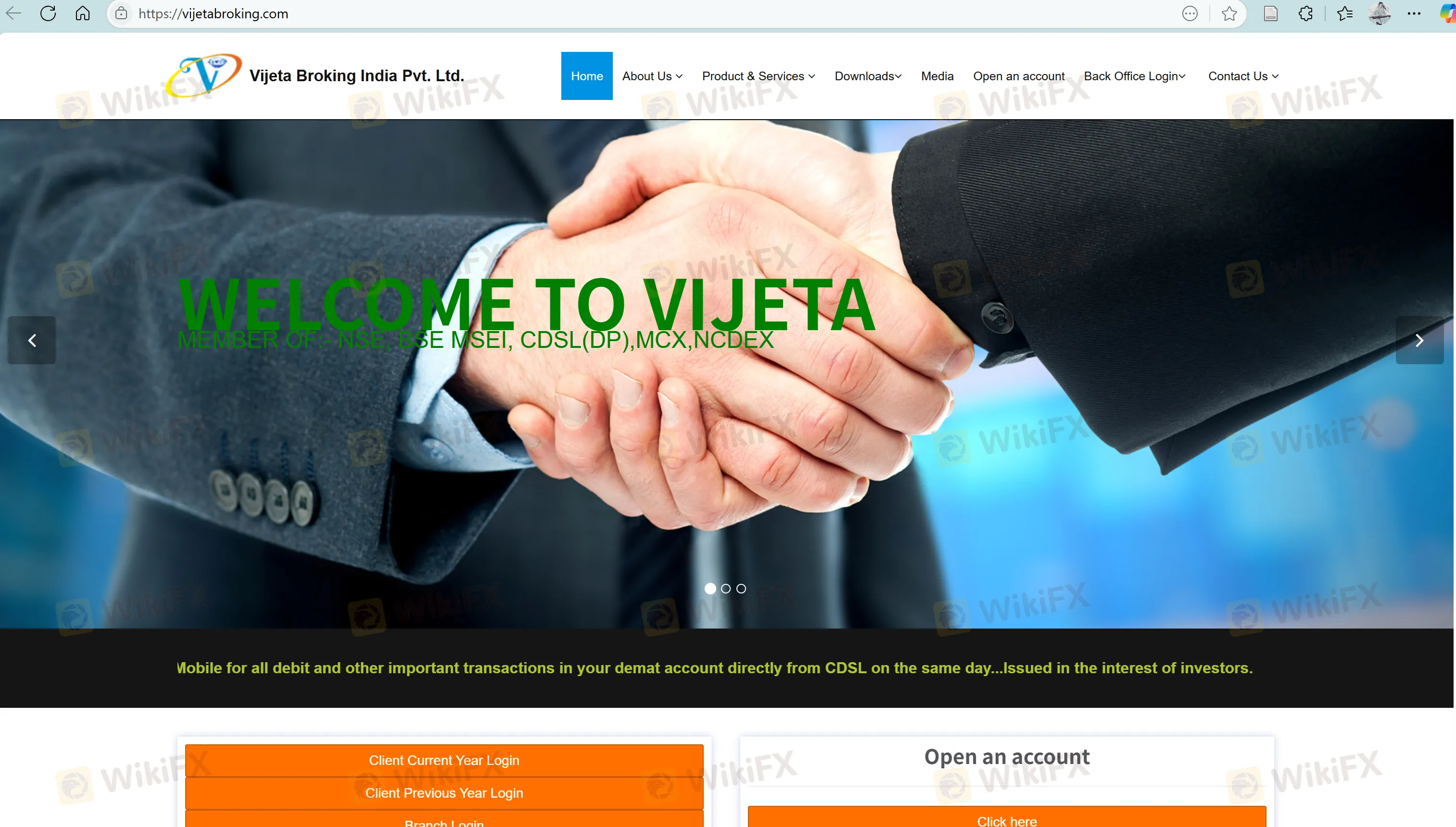 Vijeta Broking India Private Limited's homepage