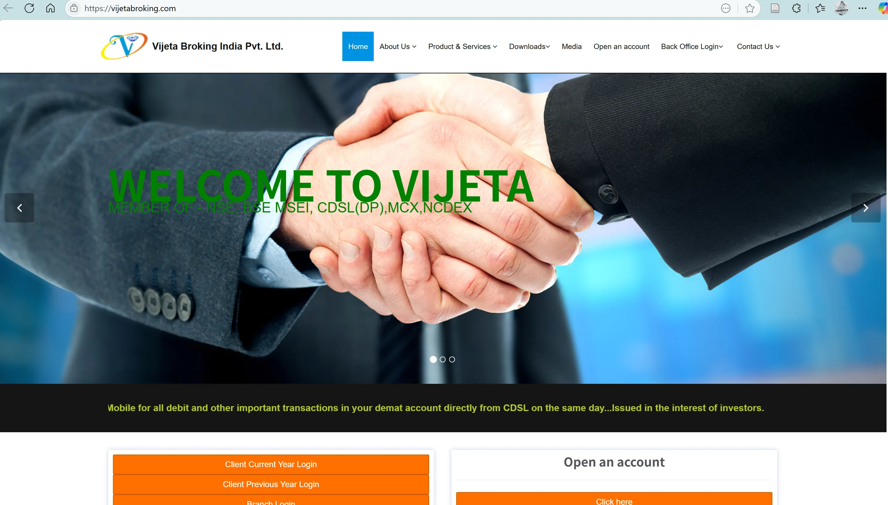 Vijeta Broking India Private Limited's homepage Vijeta Broking India Private Limited's homepage