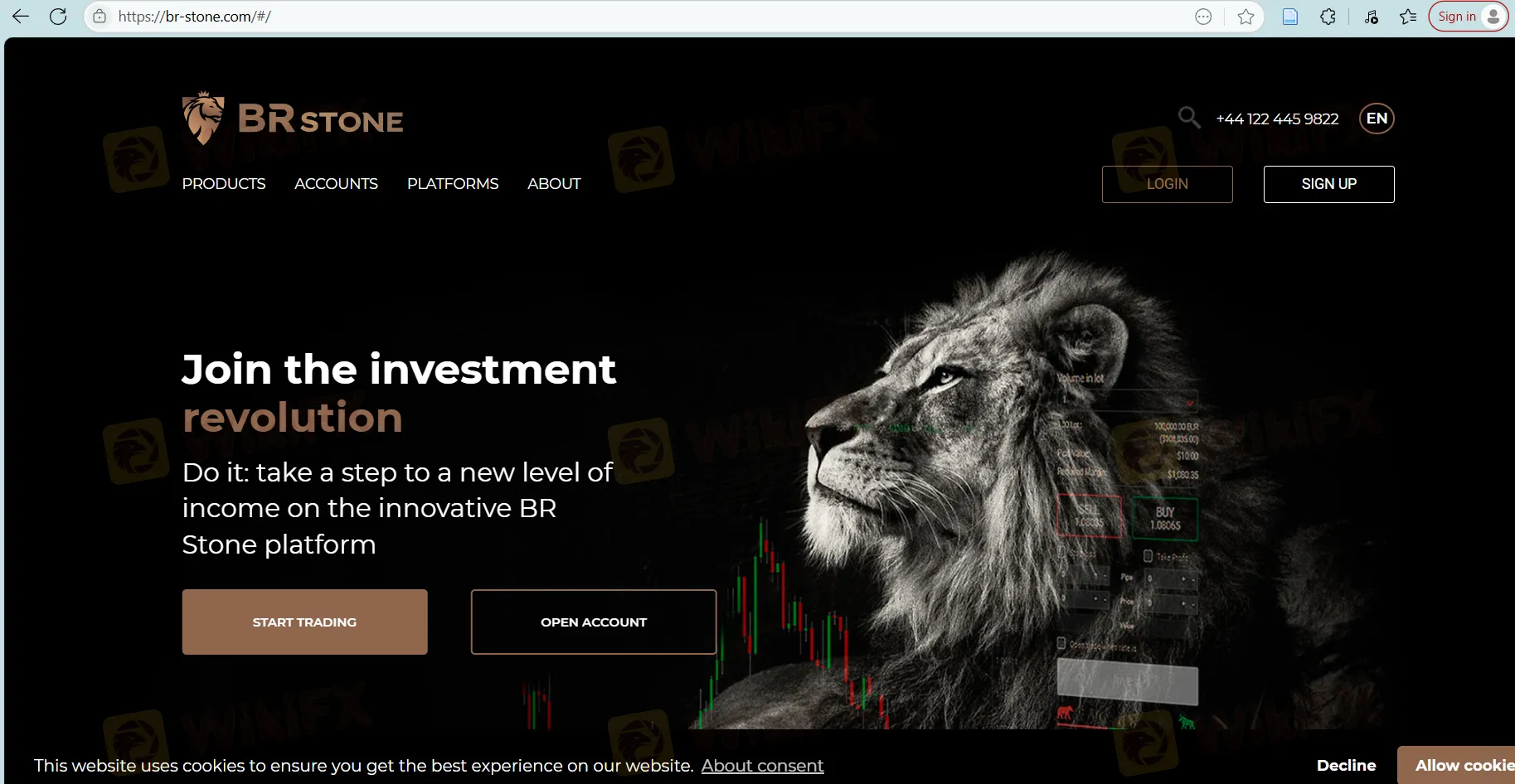 صفحة البداية لـ BR Stone