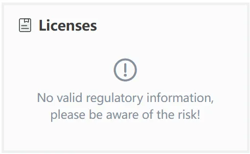 No license No license