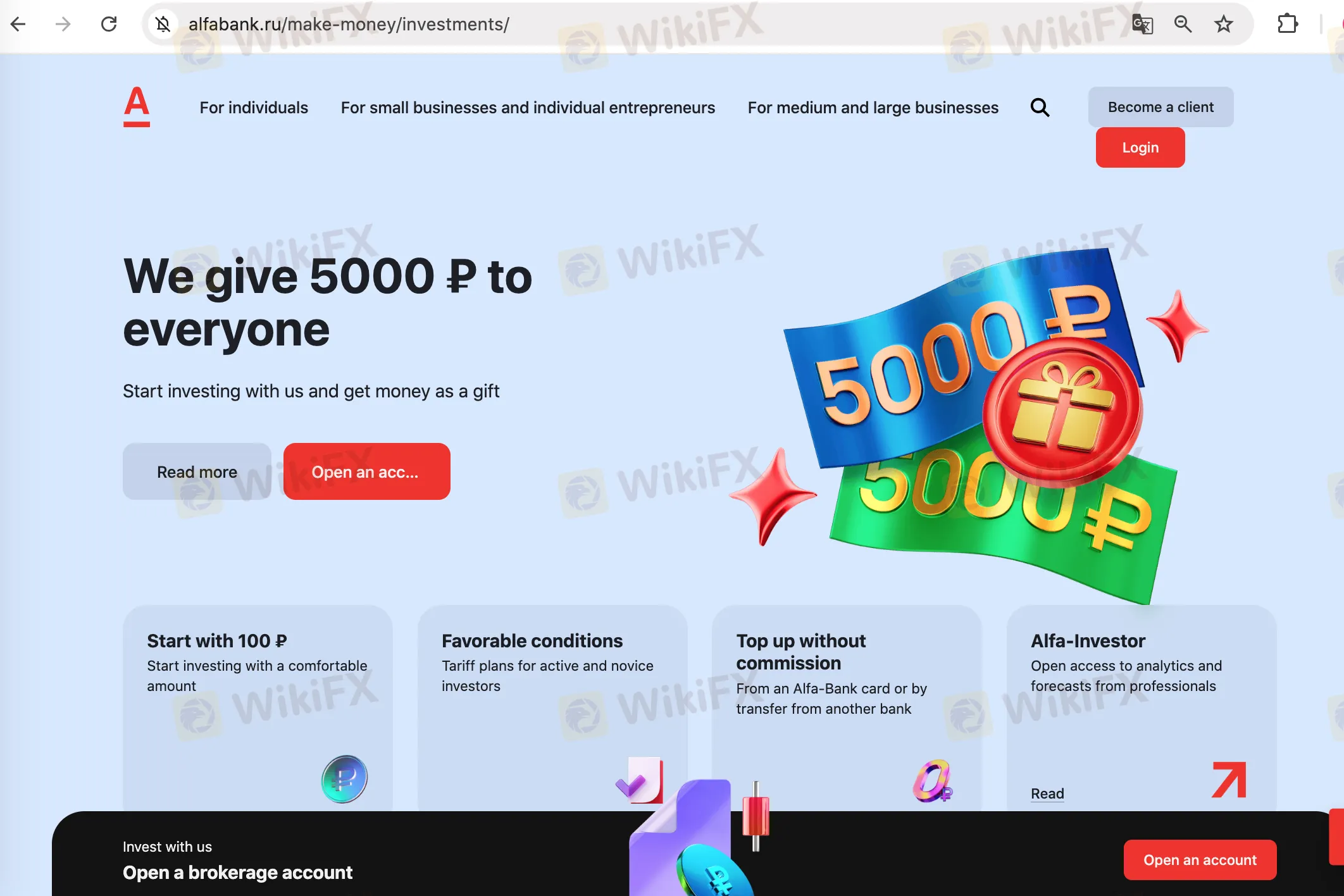 Alfa Direct's homepage Alfa Direct's homepage