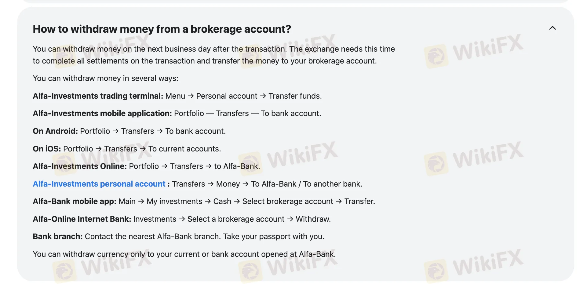 Withdrawal Withdrawal