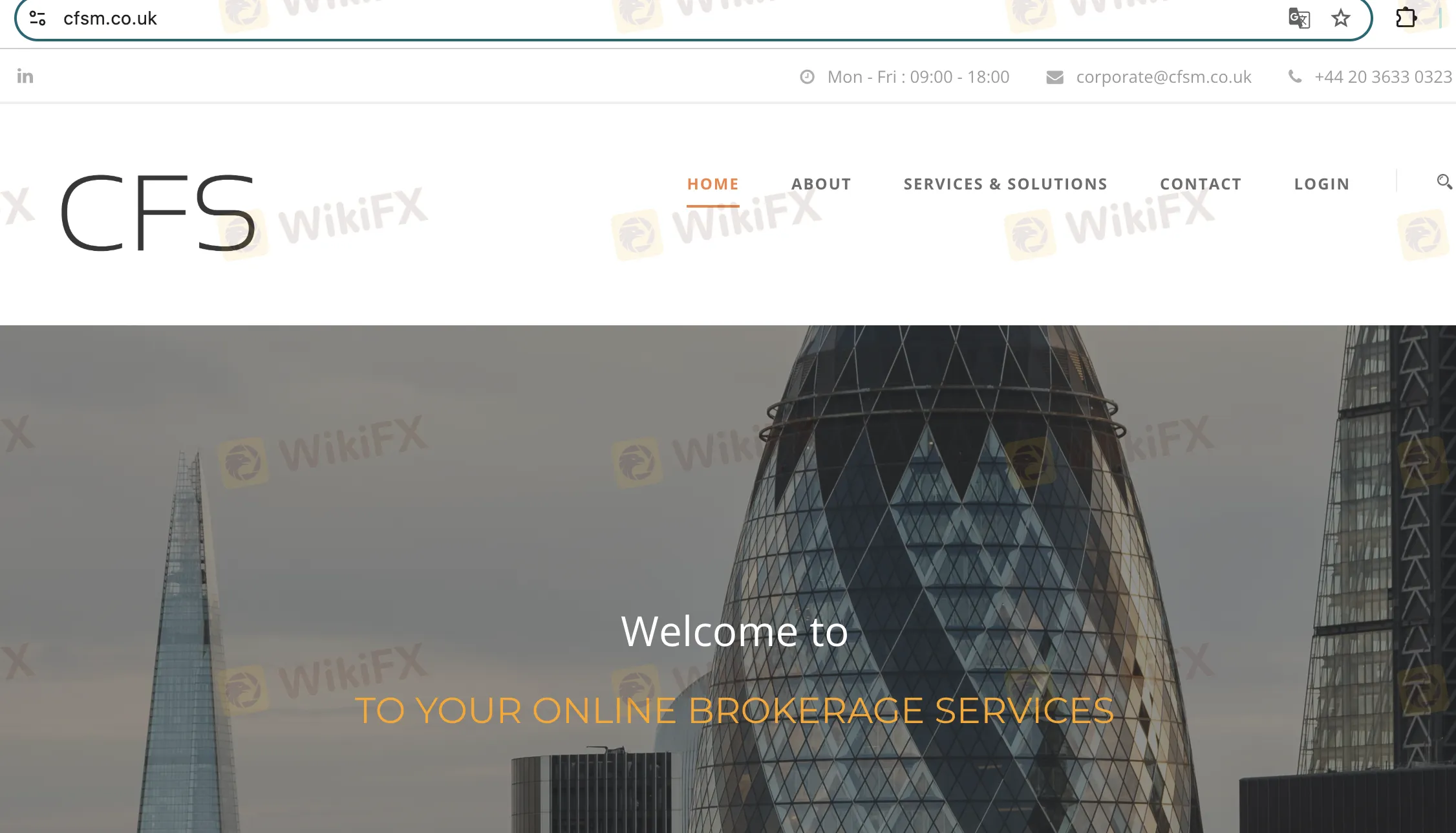 CFS' homepage