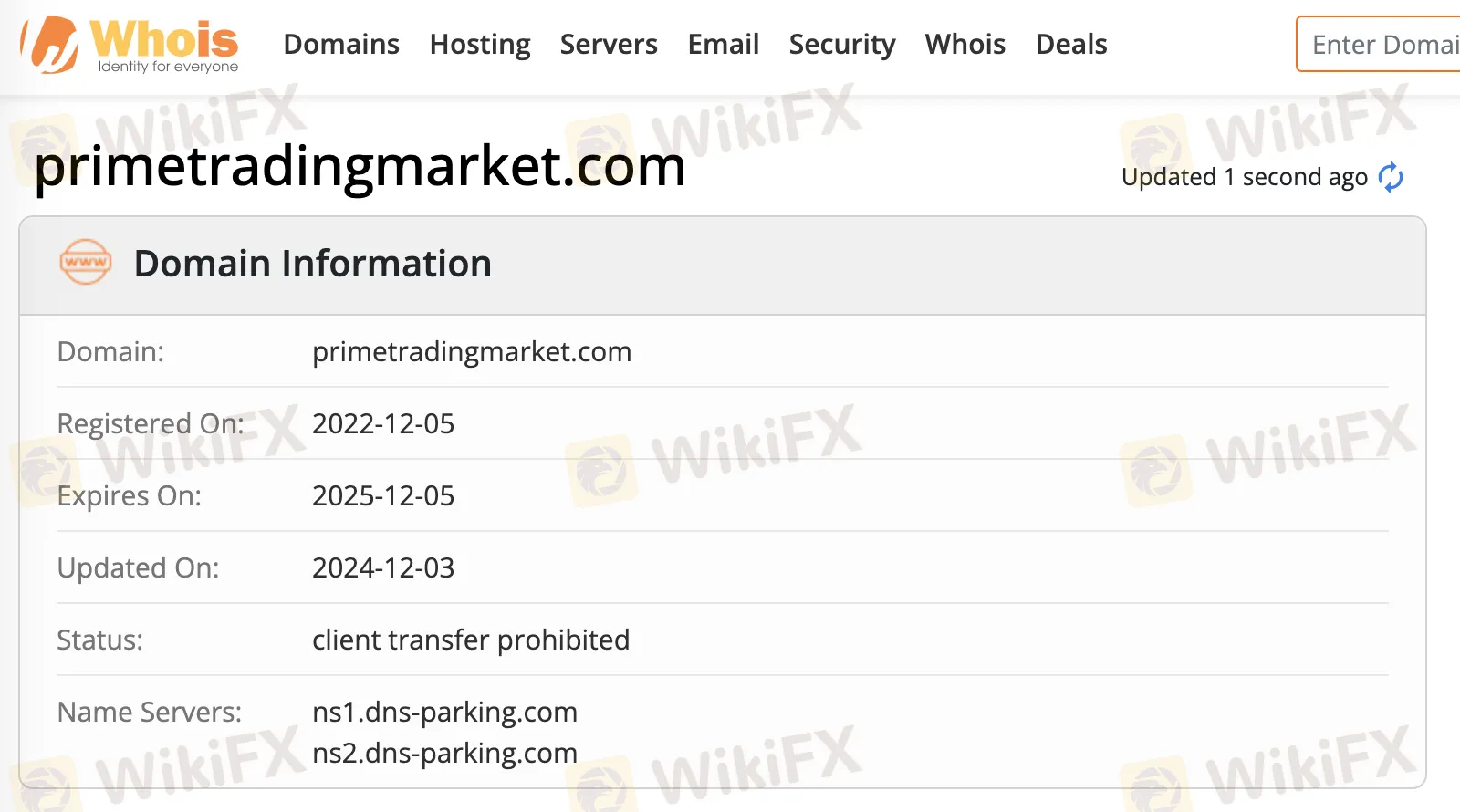 Domain information Domain information