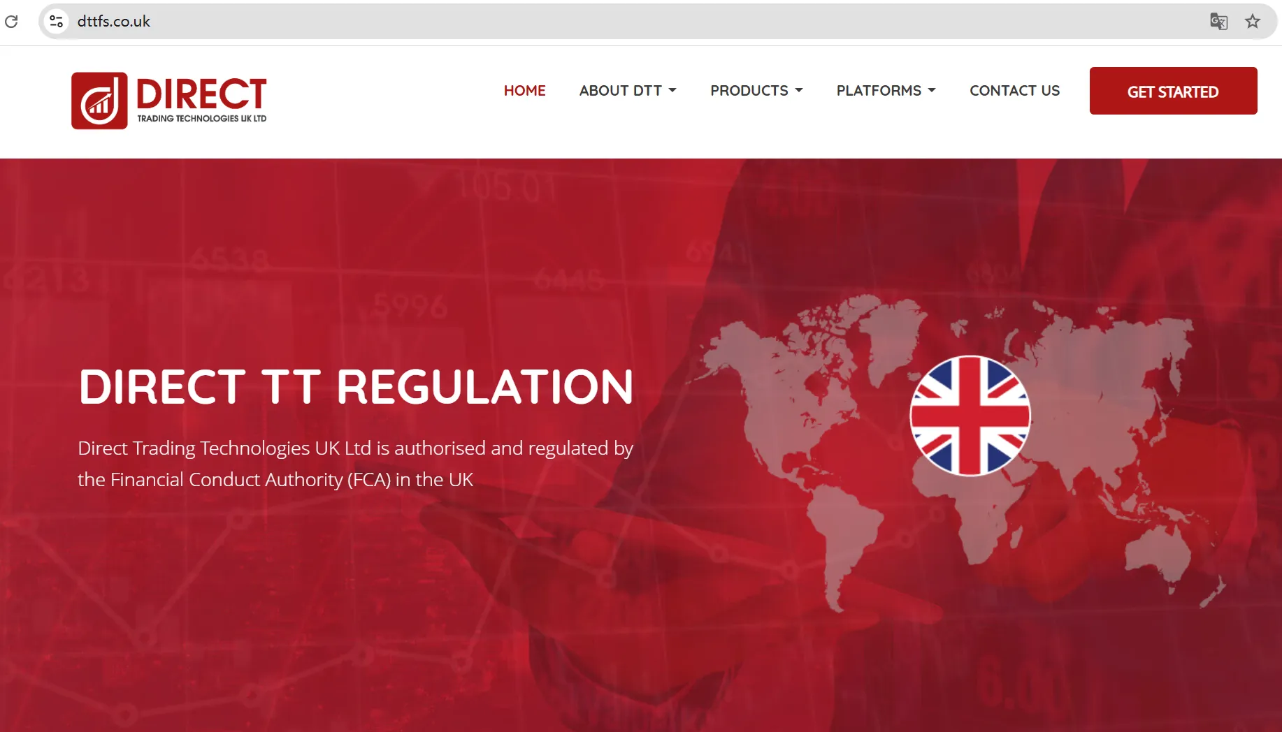 Direct TT UK's homepage