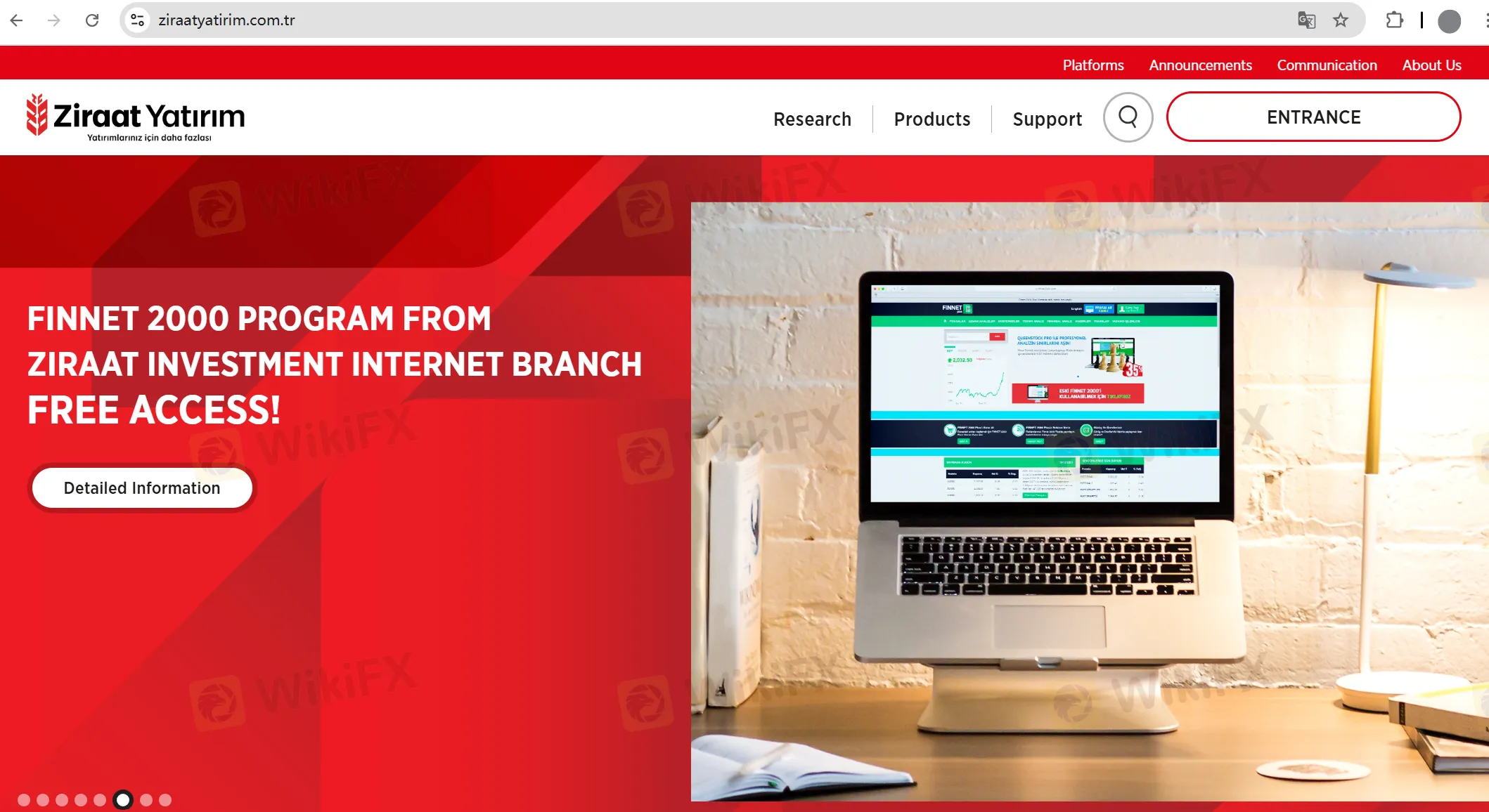 Ziraat Yatırım's homepage Ziraat Yatırım's homepage
