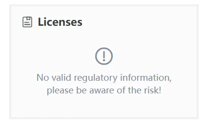No license No license