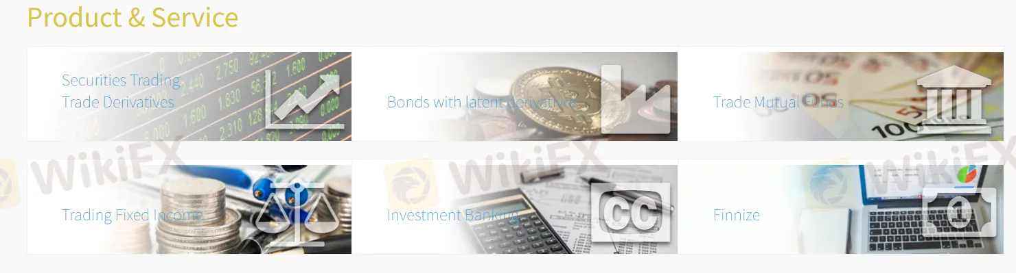 Products and services Products and services