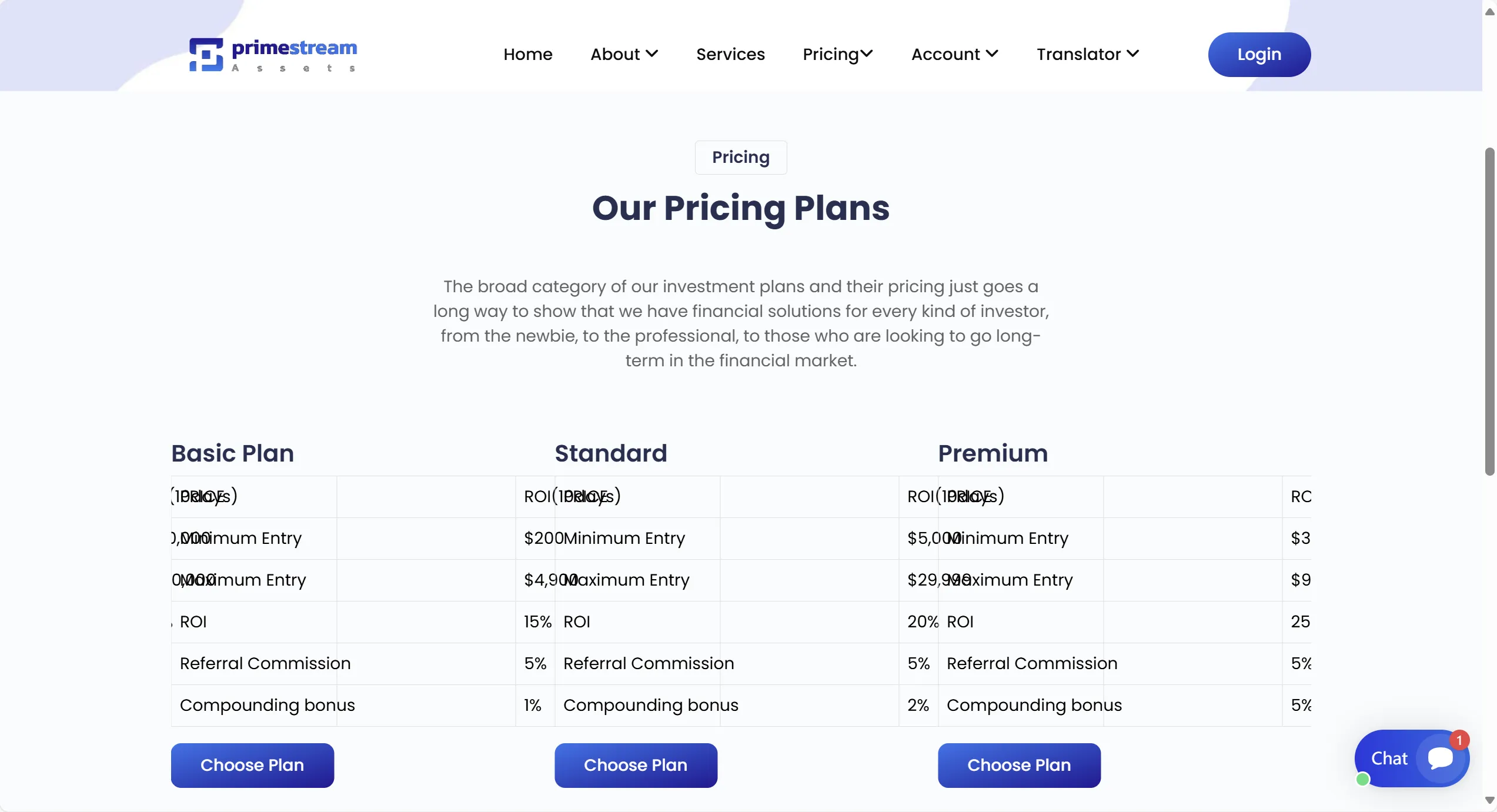 Primestream Assets 费用