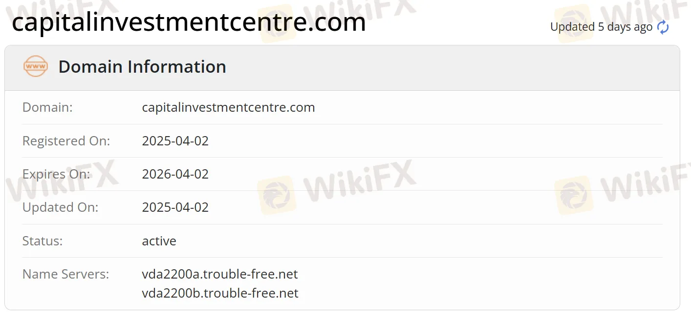 Impormasyon ng Domain