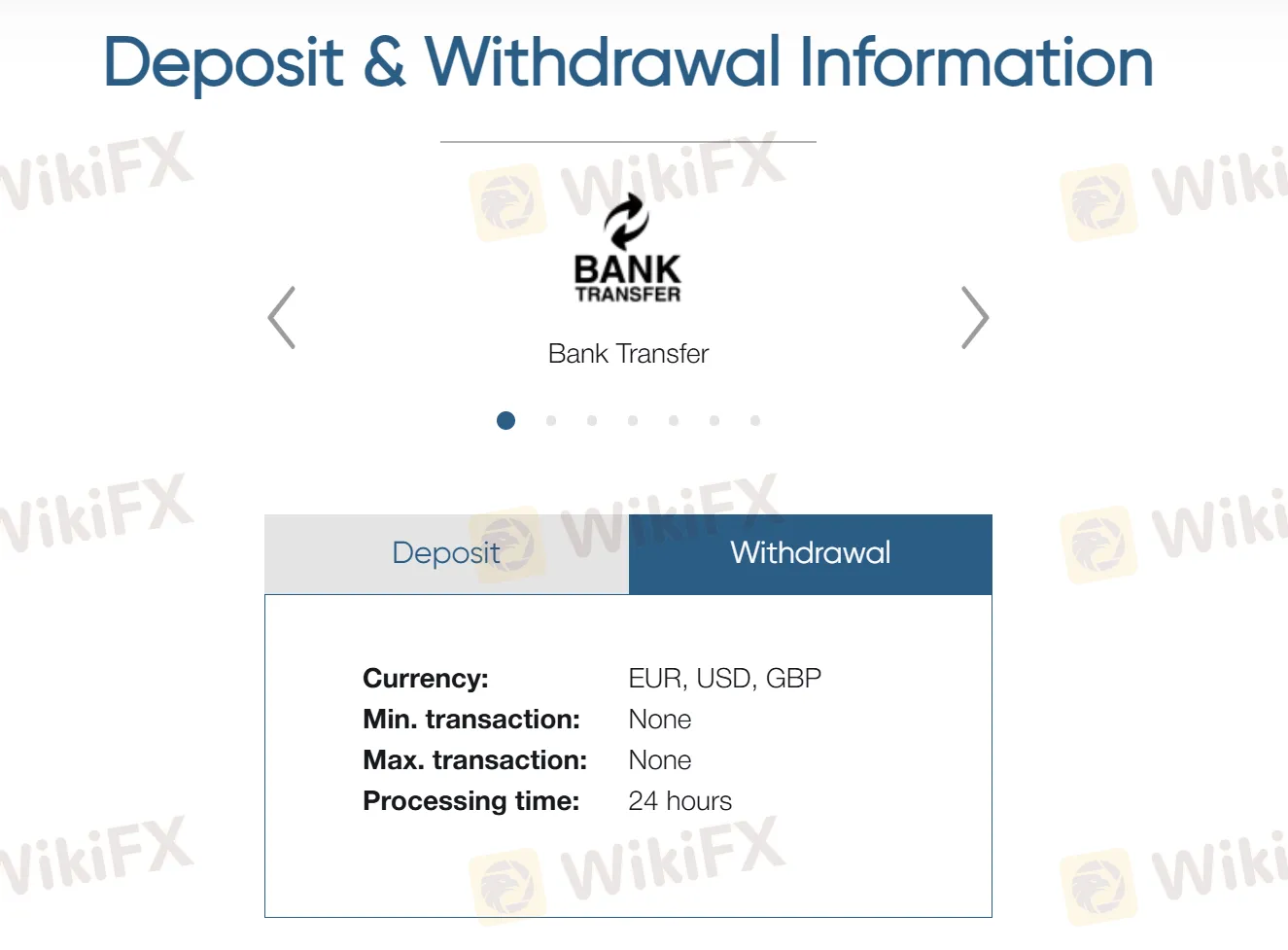 Deposit and Withdrawal 2