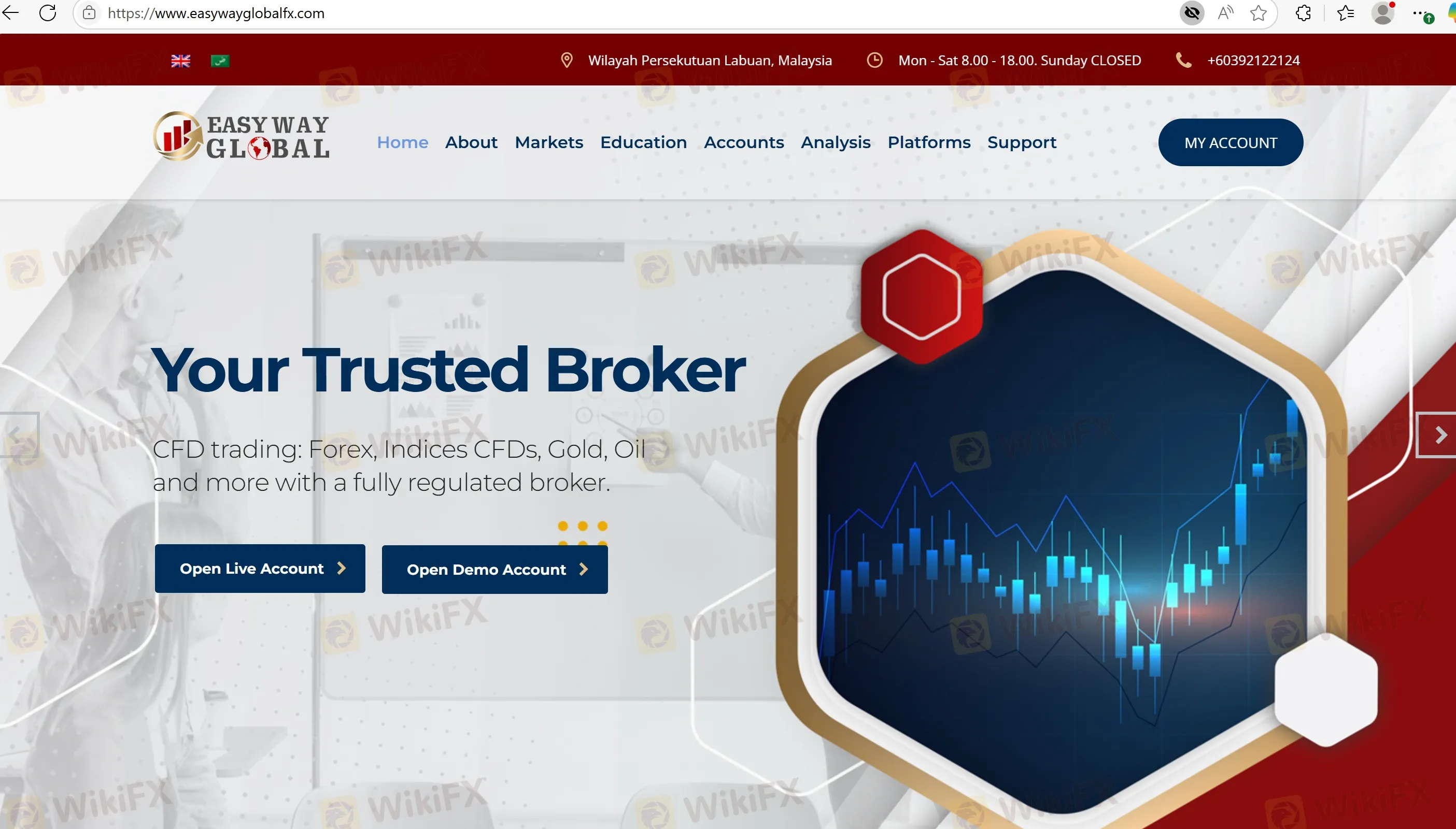 Easy Way Global'ın ana sayfası