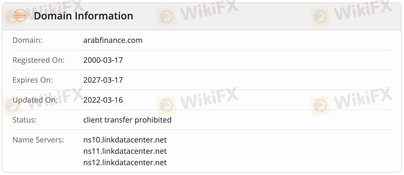 Domain information