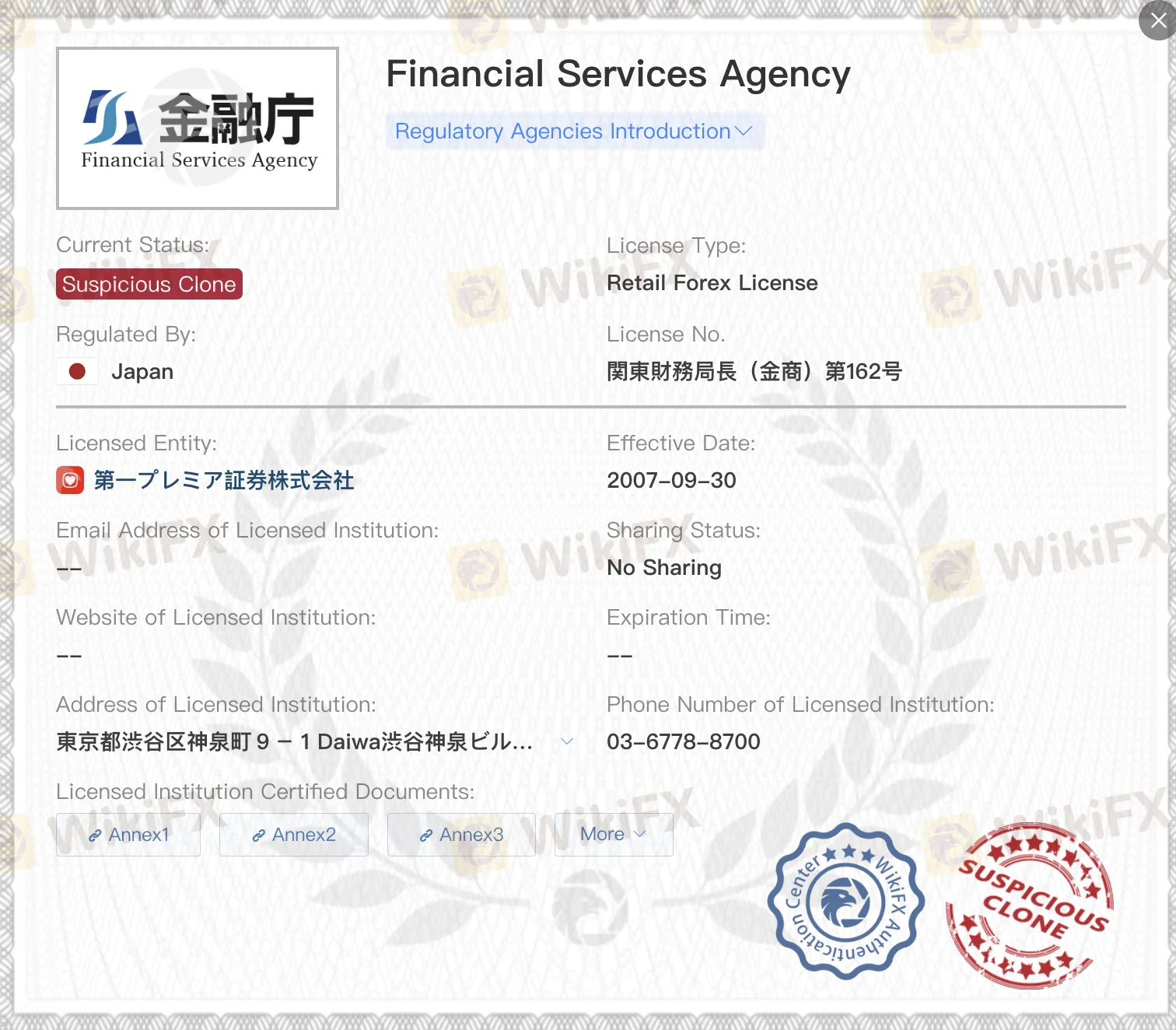 疑似クローンFSAライセンス