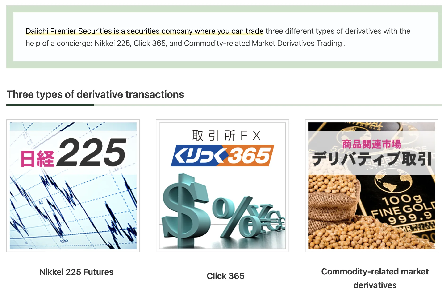 What Can I Trade on Daiichi Premier Securities? What Can I Trade on Daiichi Premier Securities?
