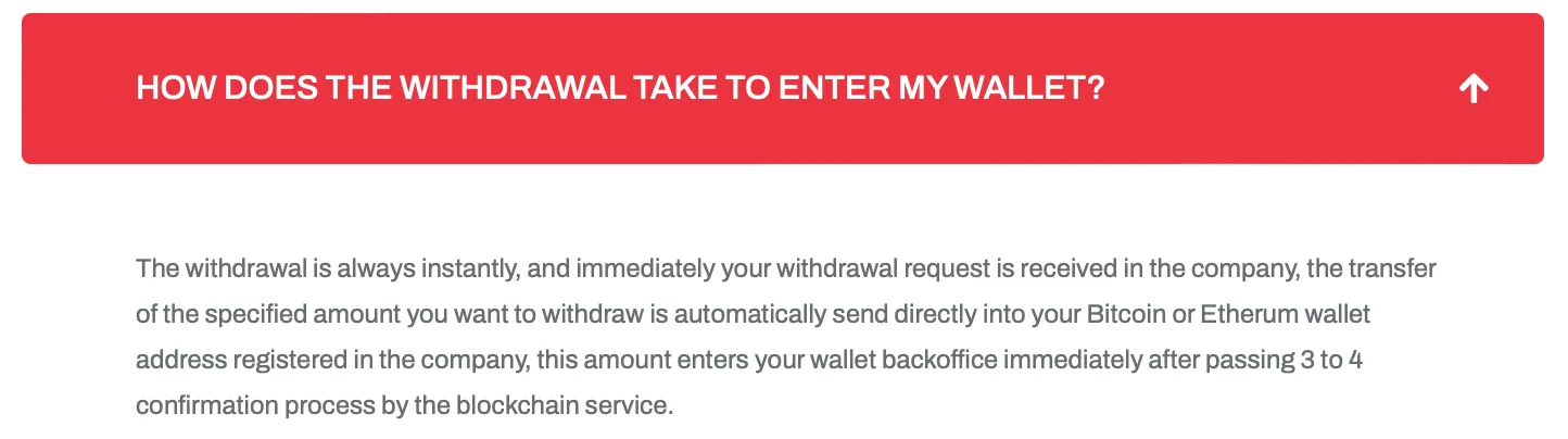 Deposit and Withdrawal
