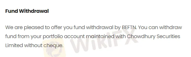 Deposit and Withdrawal