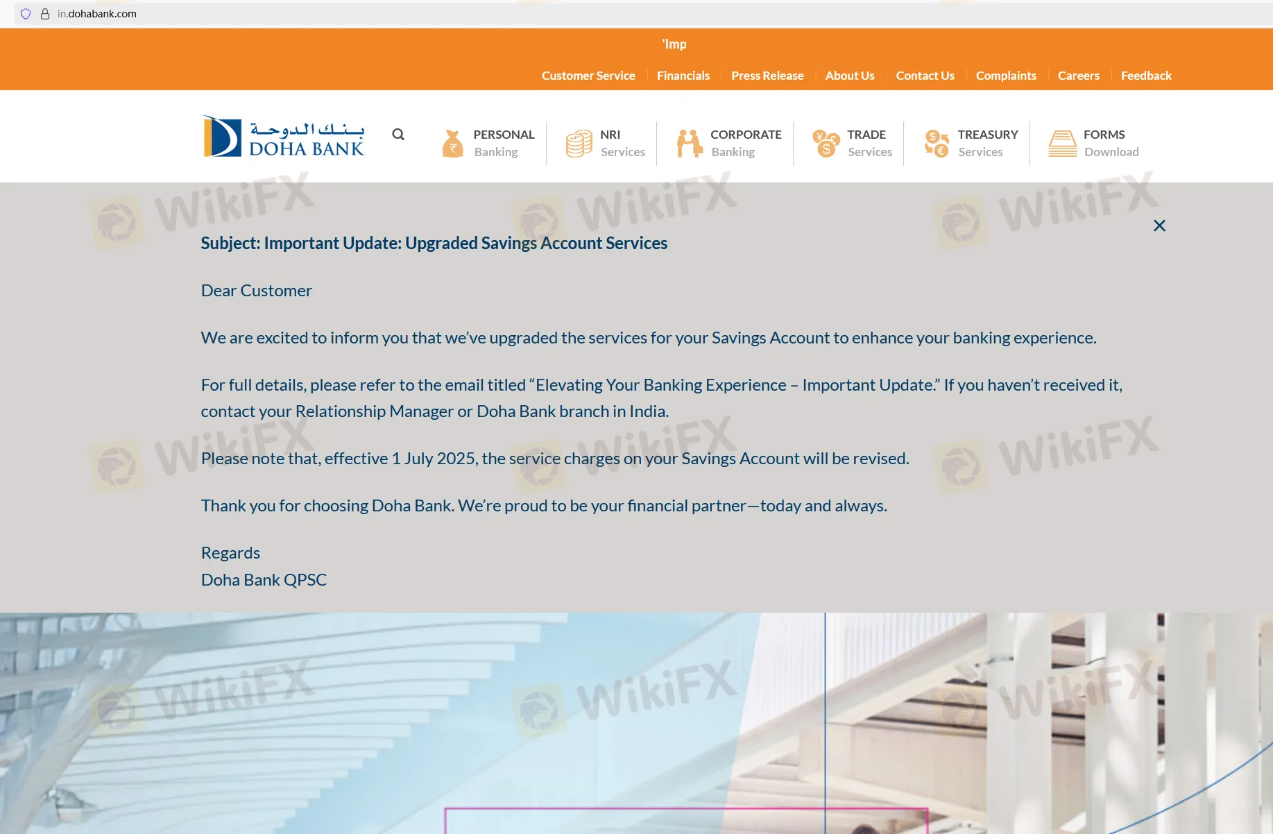 DOHA BANK Information DOHA BANK Information