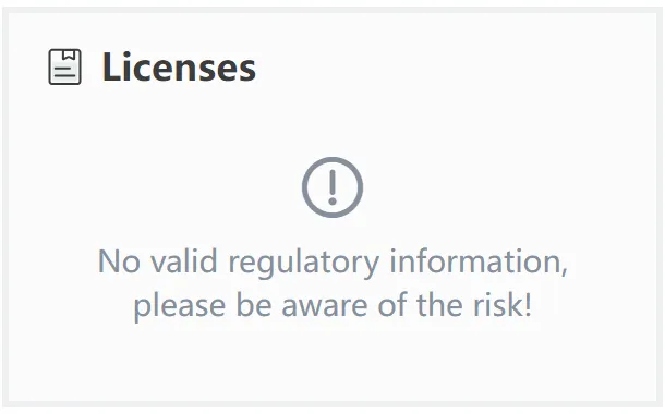 No license