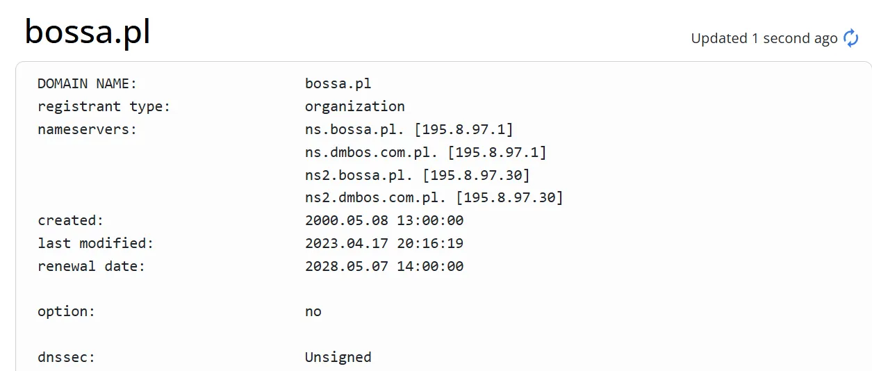 Domain information Domain information