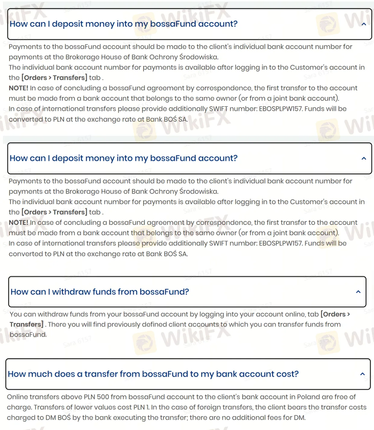 Deposit and Withdrawal Deposit and Withdrawal