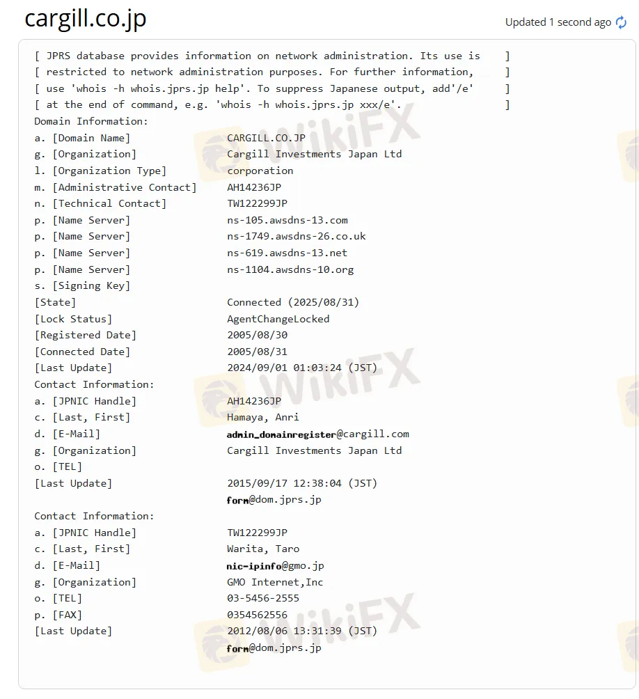 Domain information Domain information