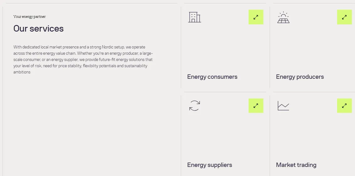 Услуги Energi Danmark