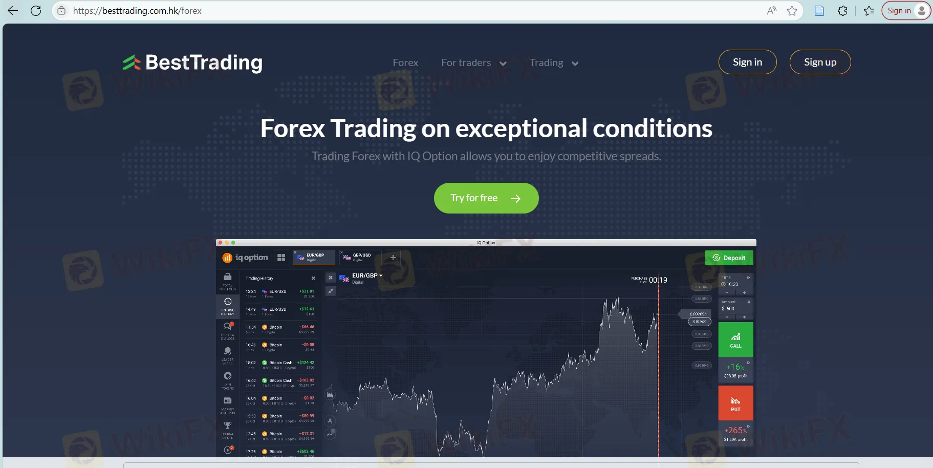 BestTrading 的主頁