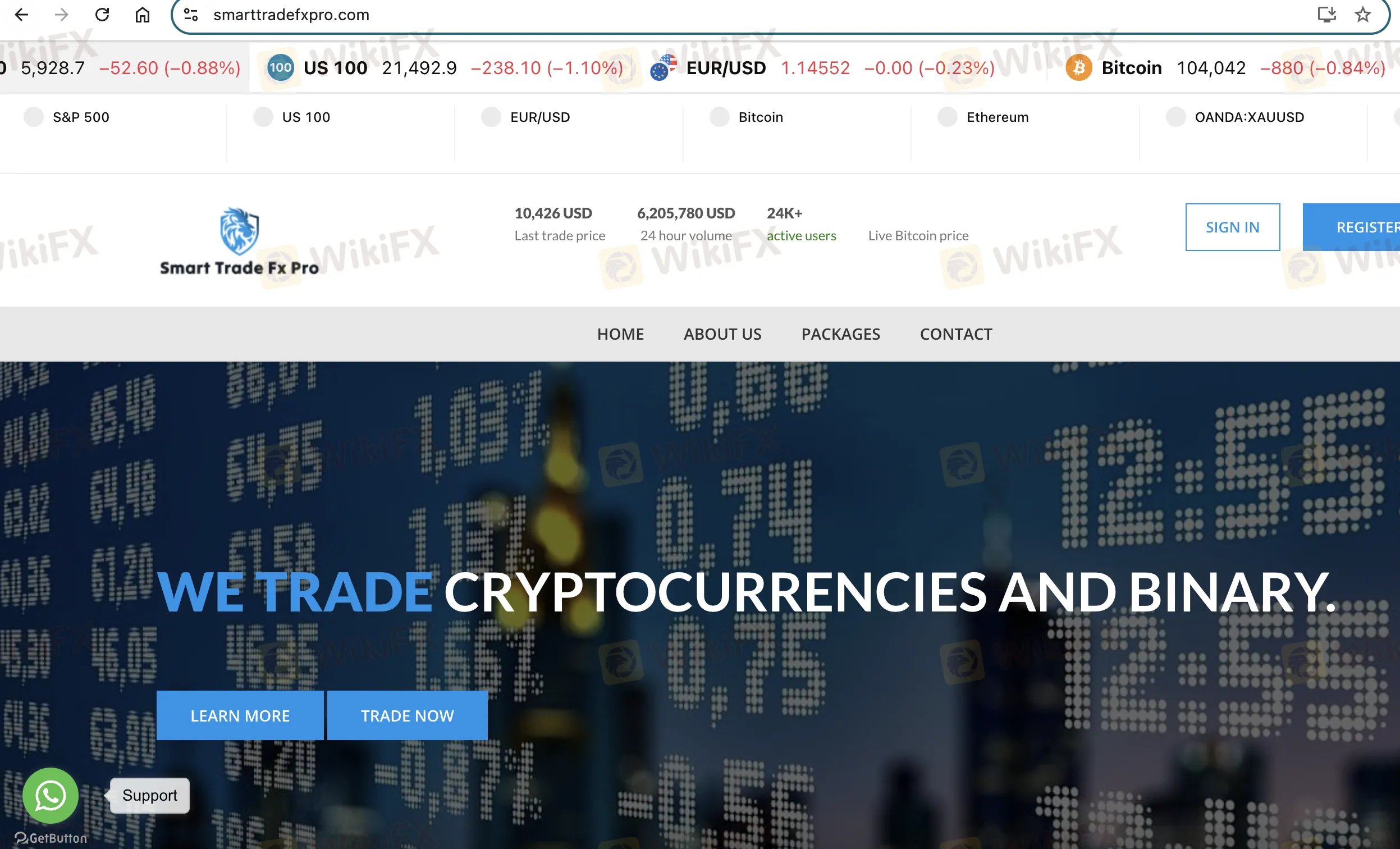 Smart Trade Fx Pro's homepage Smart Trade Fx Pro's homepage