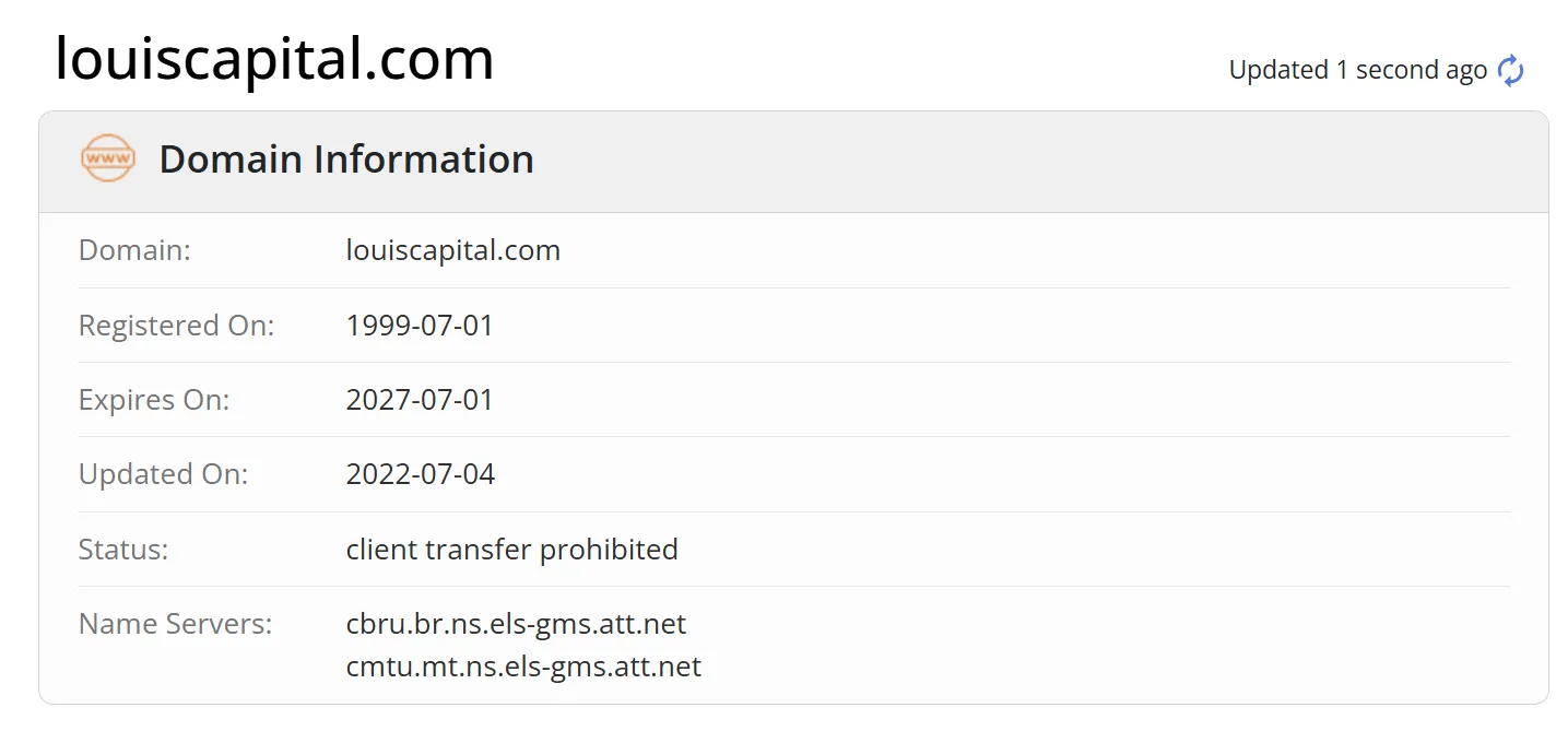 Domain information Domain information