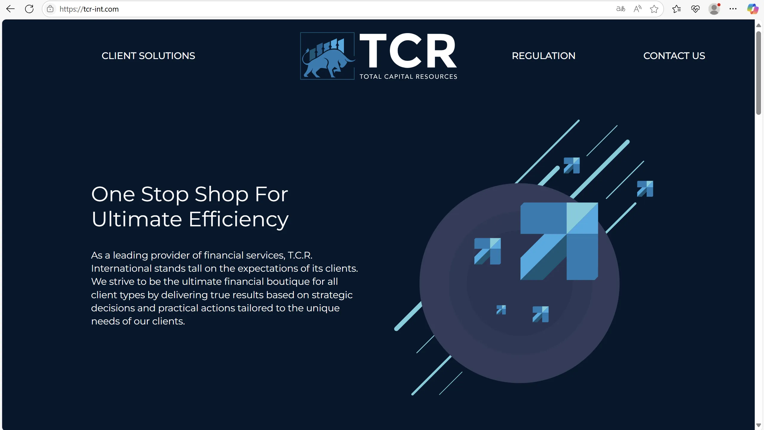 TCR's homepage