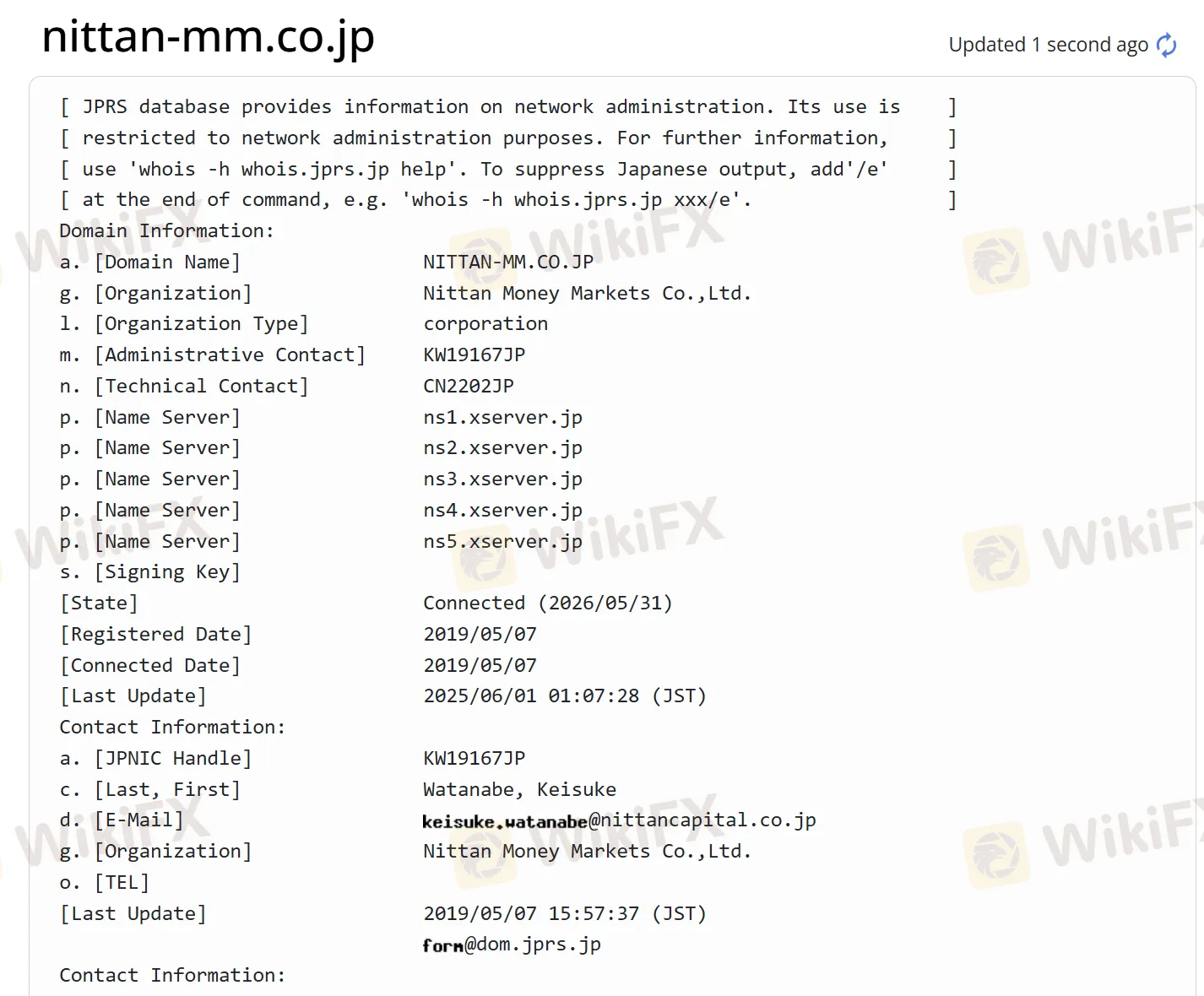 Domain information