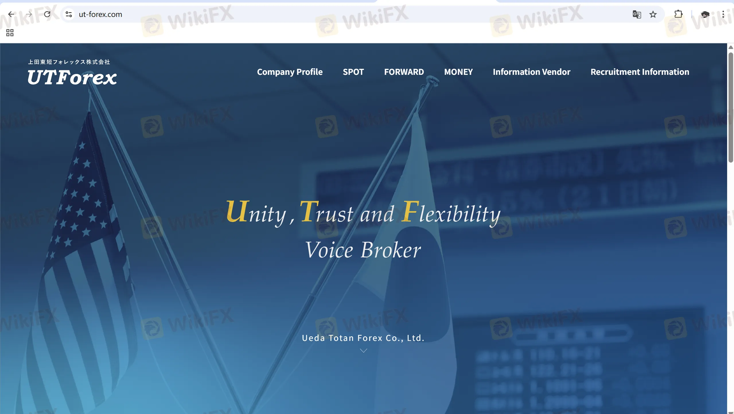 UTForex's homepage UTForex's homepage