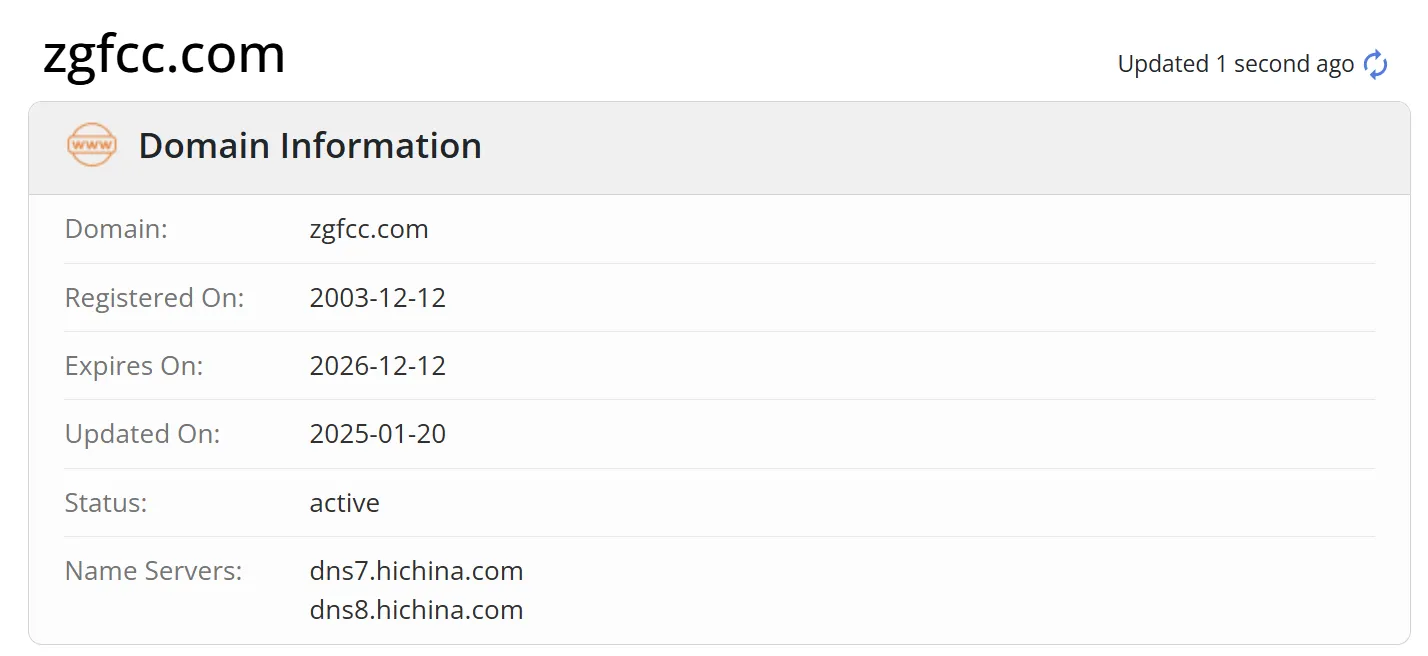 Domain information Domain information