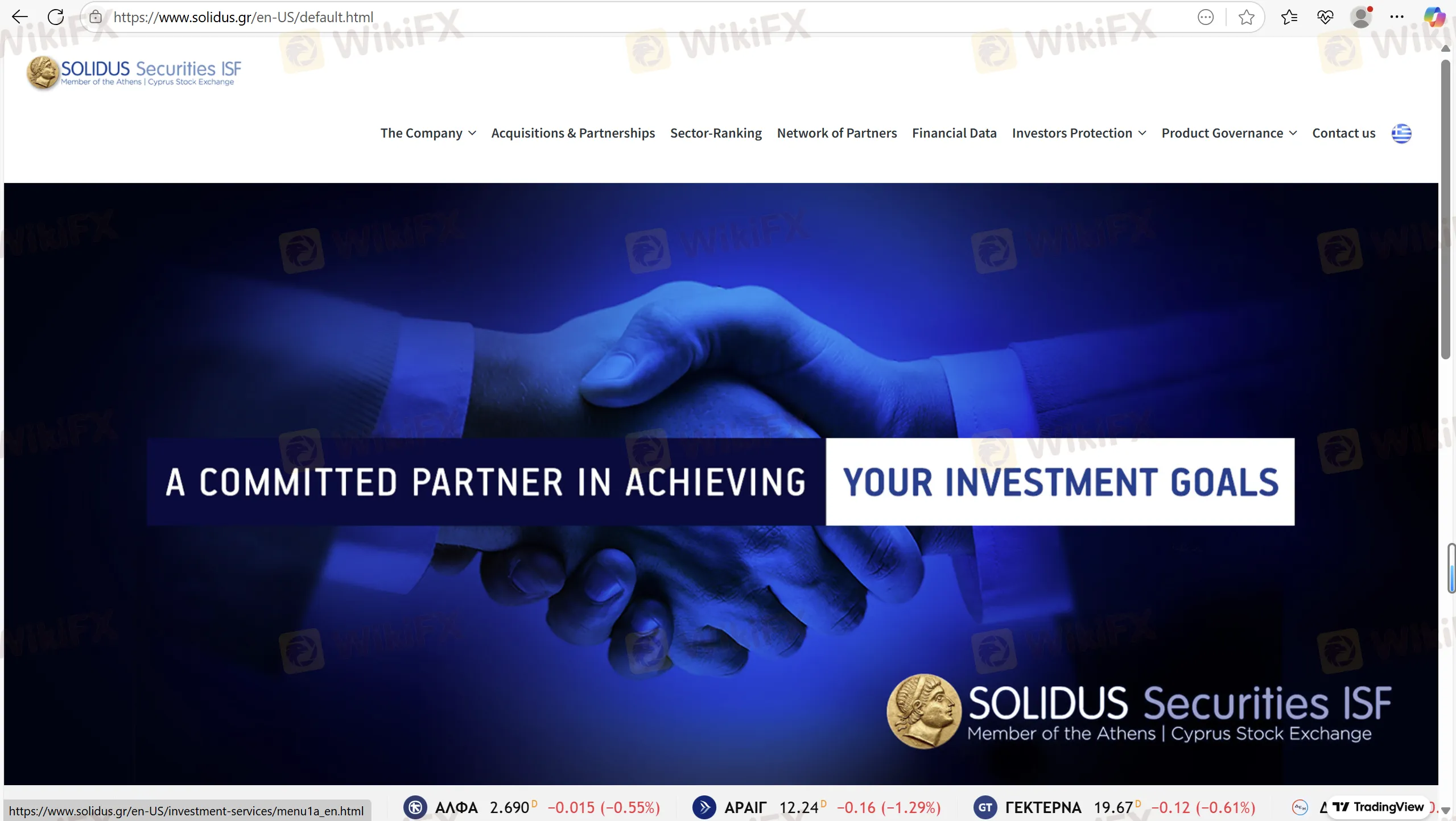 SOLIDUS Securities ISF's homepage