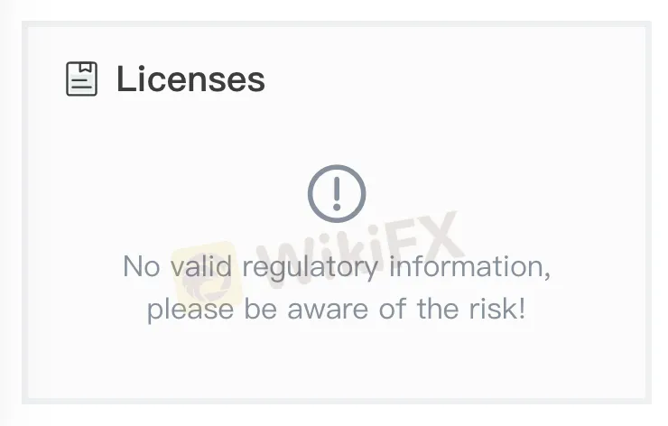 Không có giấy phép