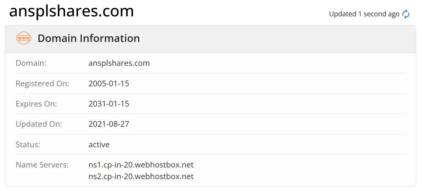 Domain information
