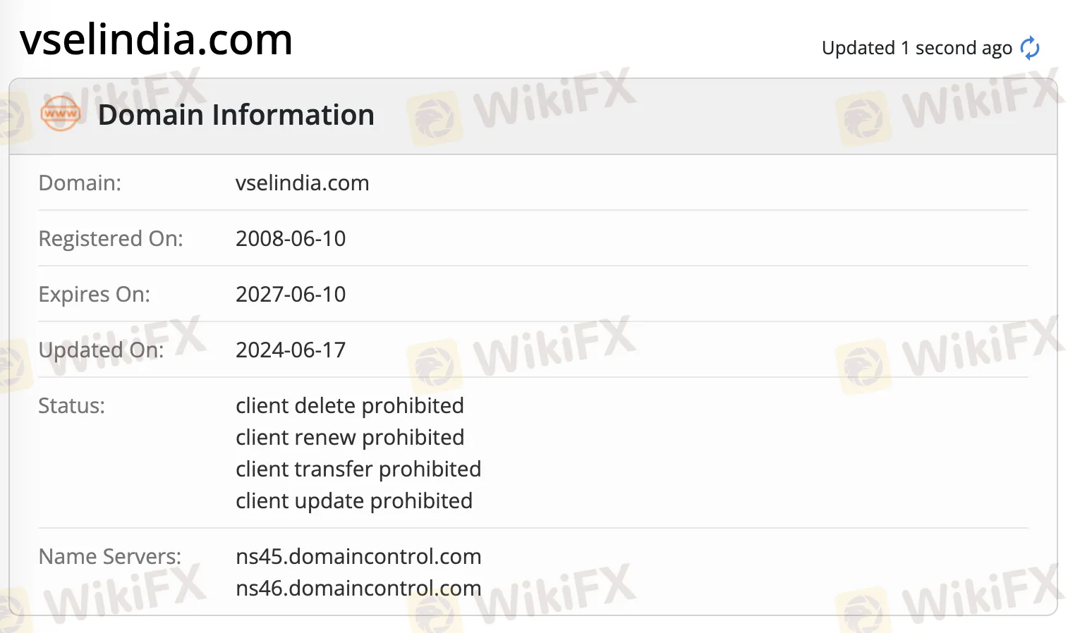 Domain information Domain information