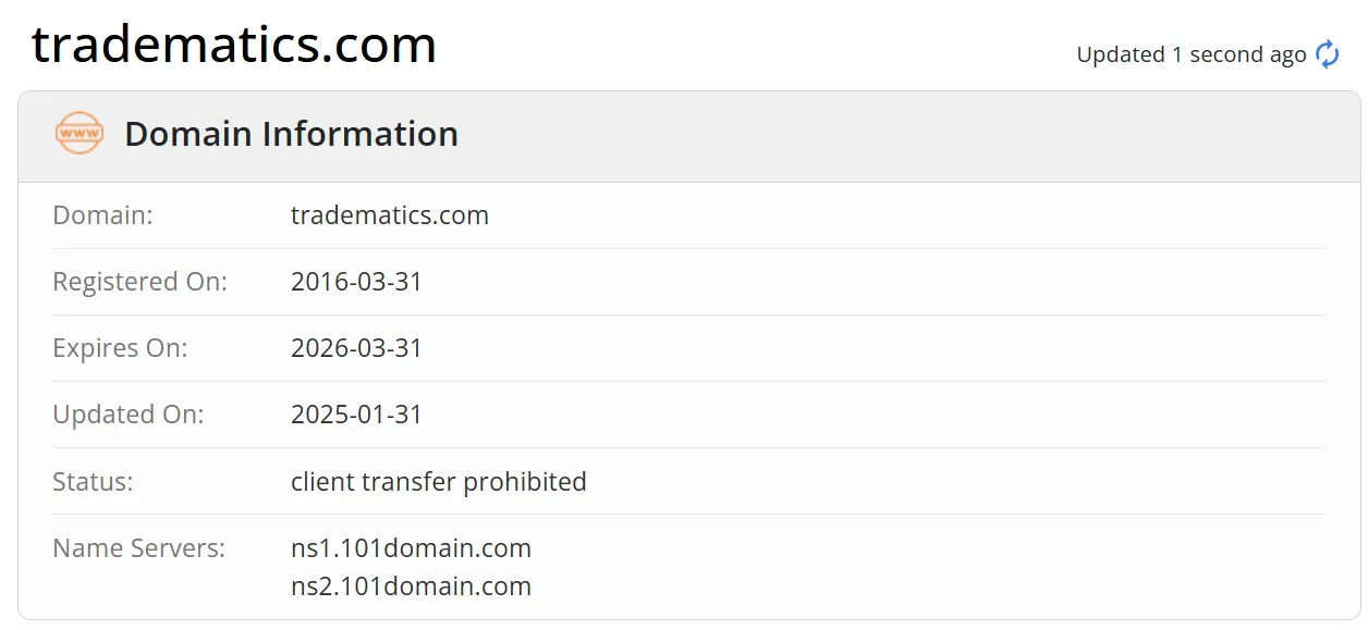 Domain information Domain information